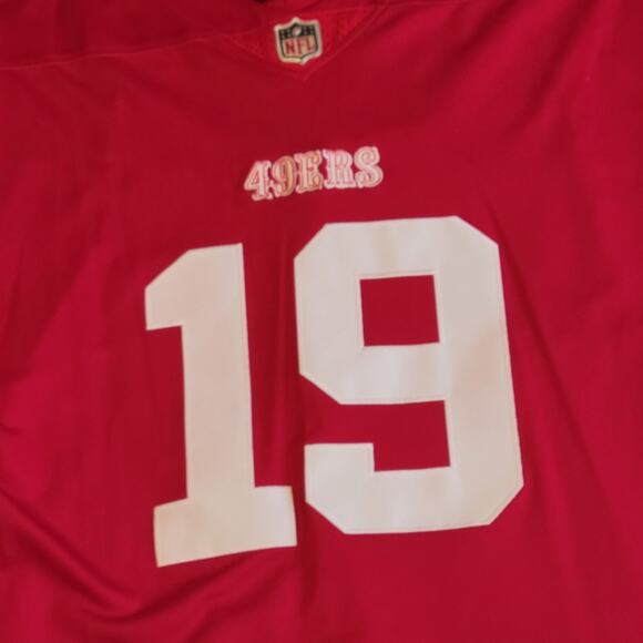 SF 49ers #19 Deebo Samuel Red Stitched Football NFL On Field Jersey Men's XXXL - Picture 2 of 9